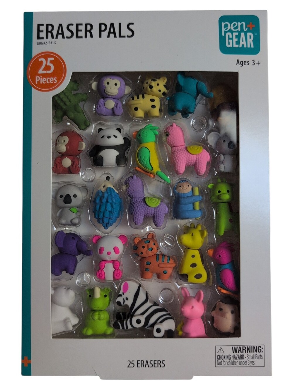 PEN GEAR NWT Eraser Pals 25 Pack